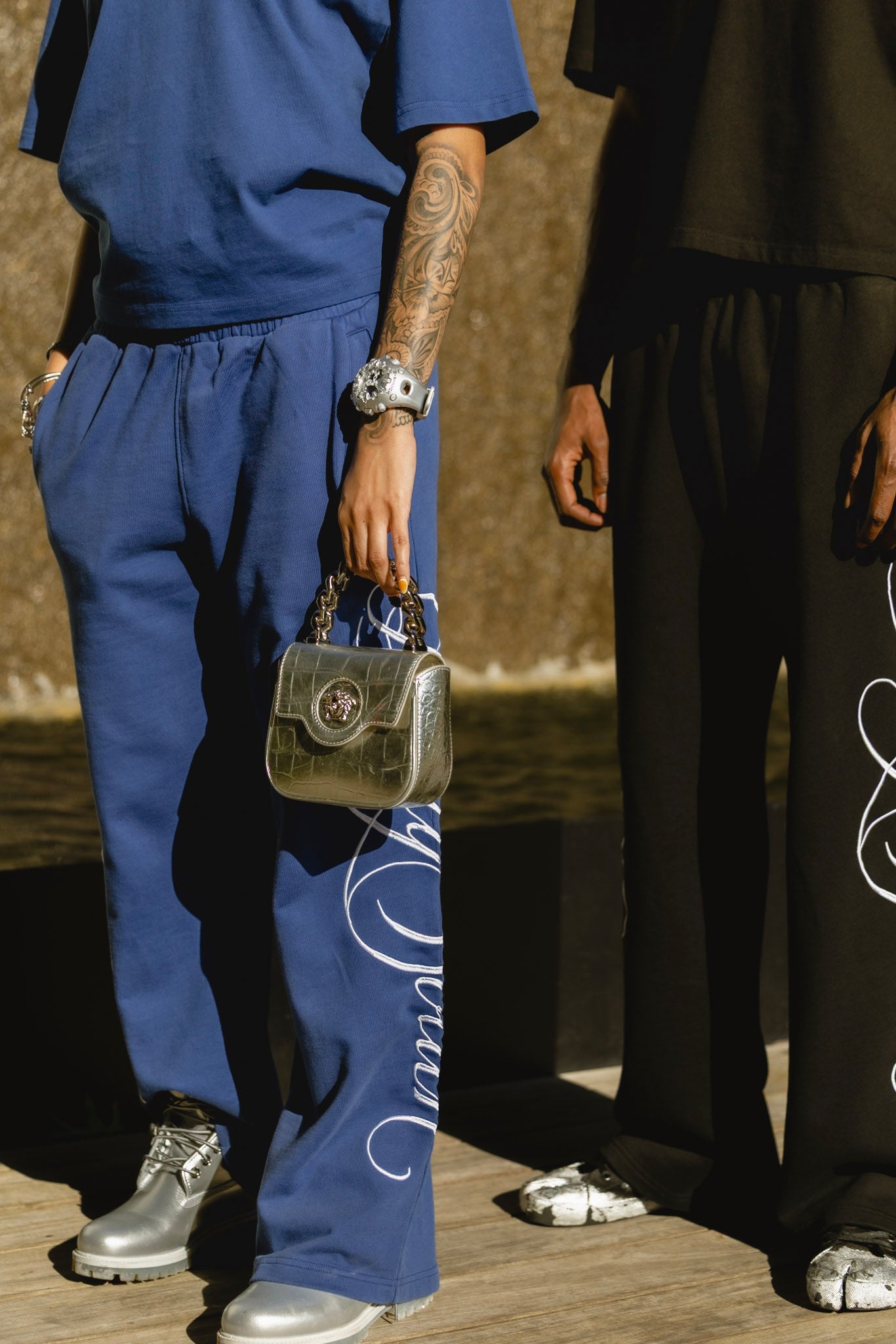 Futuristic Joggers (Navy Blue)