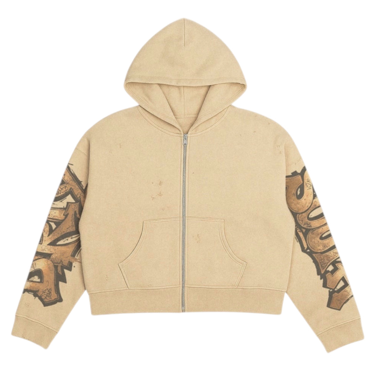 Tan Zip-Up
